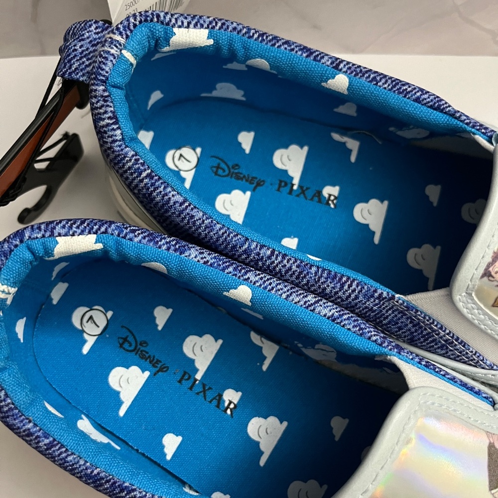 NWT Disney Pixar Women’s Slip-on Sneakers Size 7 - Picture 9 of 13